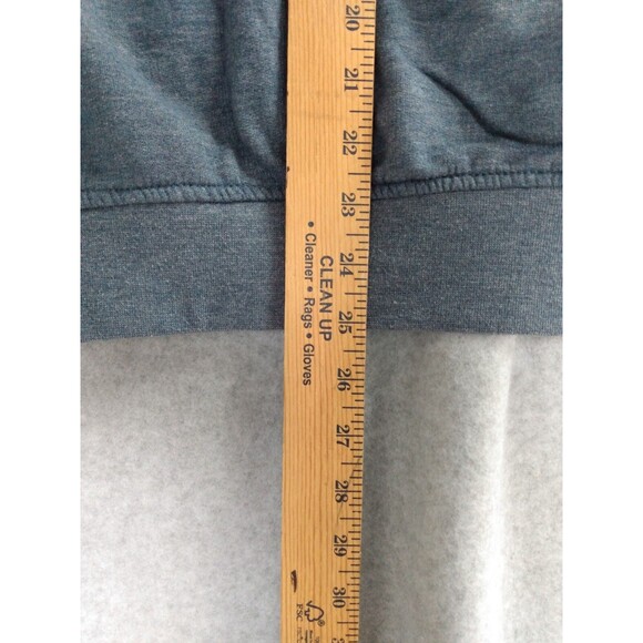 Volcom Hoodie Mens Small Blue Straight Up Fleece Y2K Skateboard Surfer Grunge - Picture 8 of 11